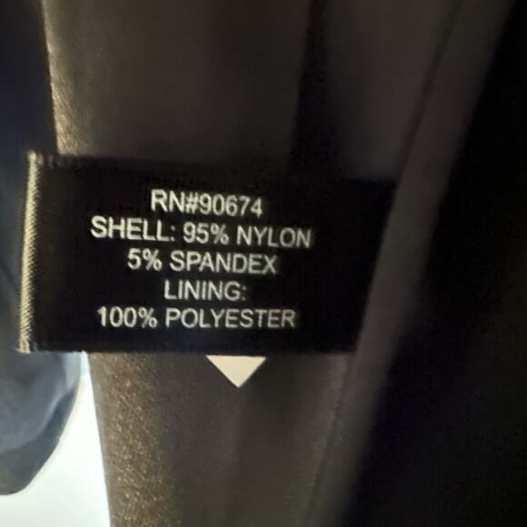 Boston Proper Blazer Womens Size 20W Black White Lined Notch One Button Career - Picture 5 of 7